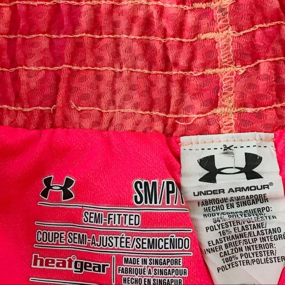 Under Armour Fly By Active Shorts Bright Orange S - Picture 7 of 9